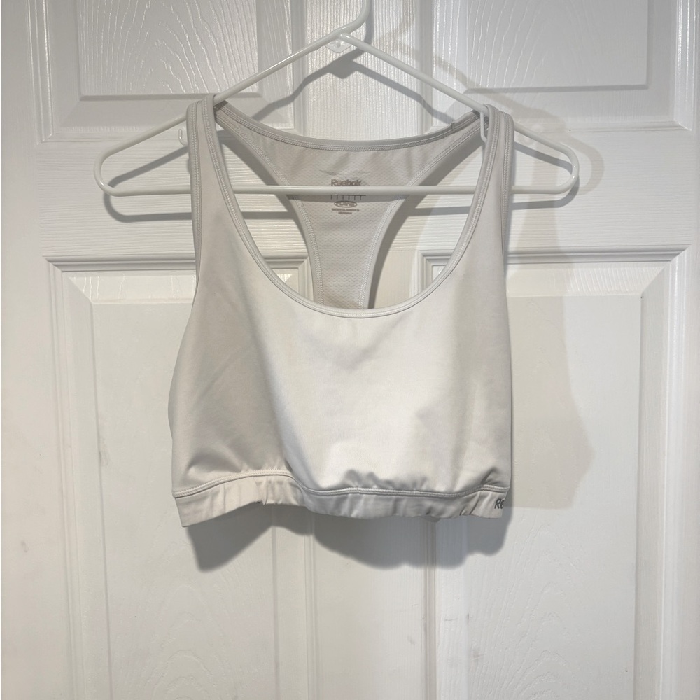REEBOK White Sports Bra